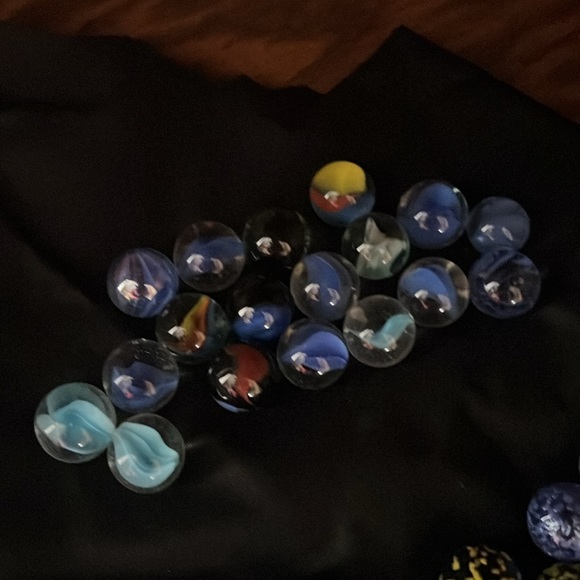 Super Cool Vintage Shades of Blue Marble Collection with 1 Shooter - Picture 5 of 8